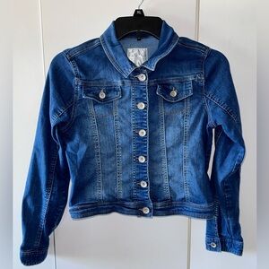 Justice Soft Denim Jean Jacket Girl Size 12/14